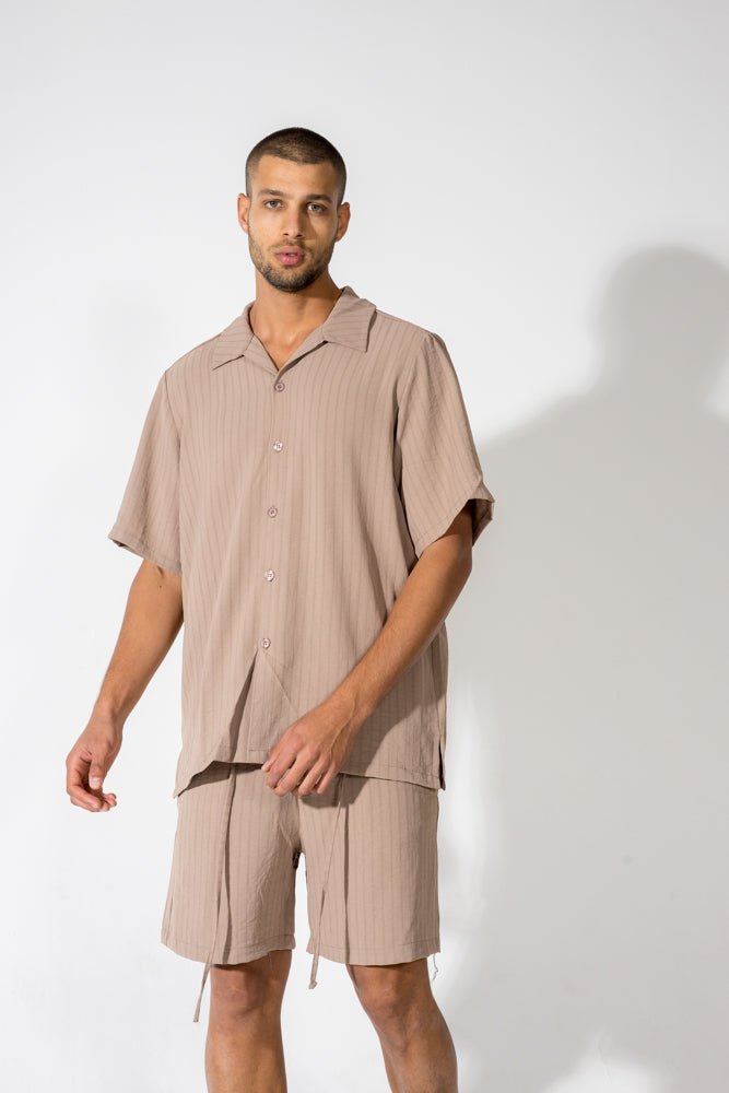 STRIPPED LINEN SUIT
