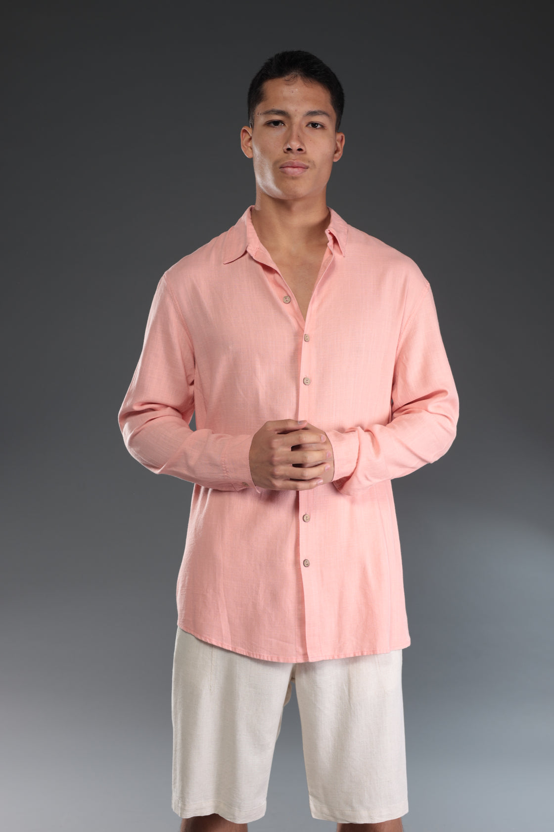 MYKONOS LINEN BUTTONED SHIRT