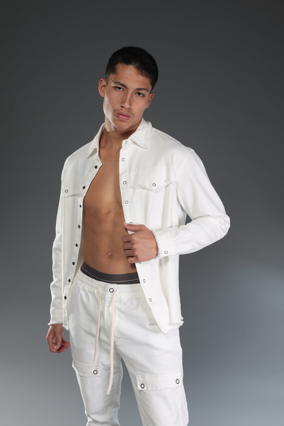 DRILL BUTTONED JACKETS
