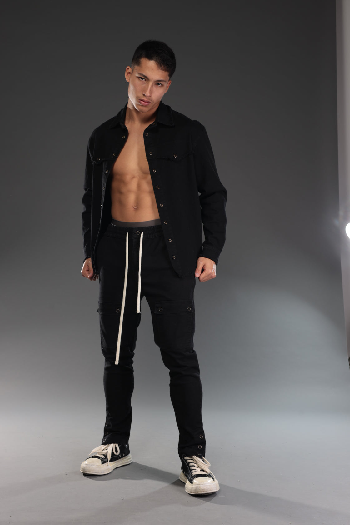 DRILL BUTTONED JACKETS