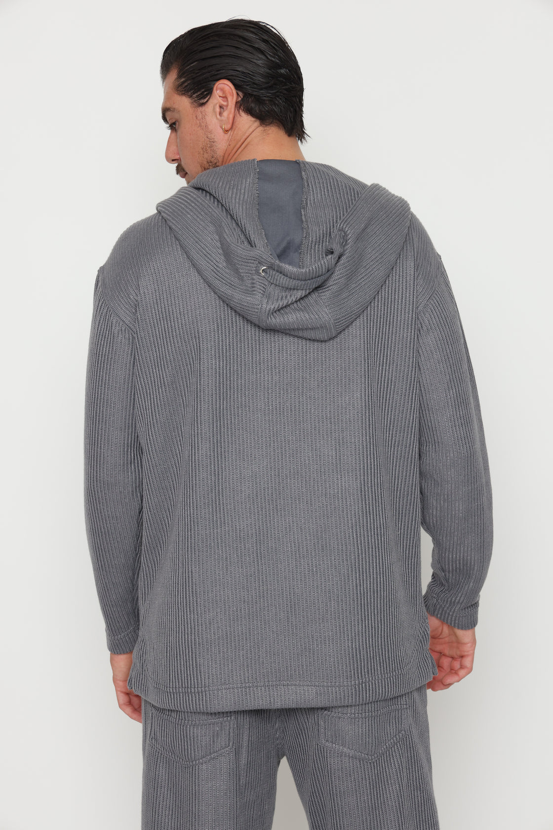 KNITTED HOODIE